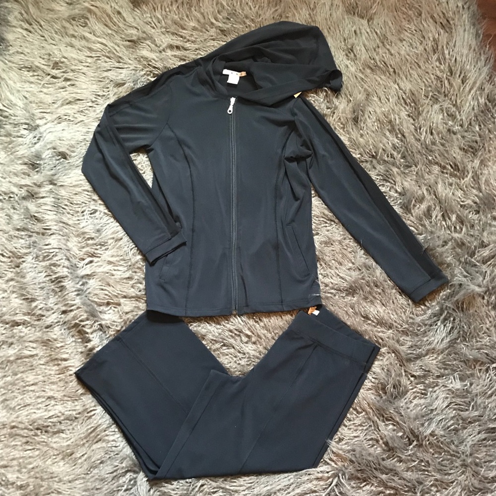 CAbi Yoga Set Hoodie and Cropped Pants